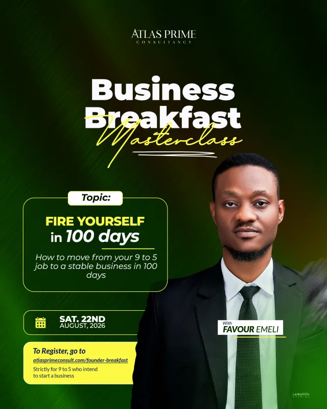 Atlas Founders Breakfast: Fire Yourself In 100 Days