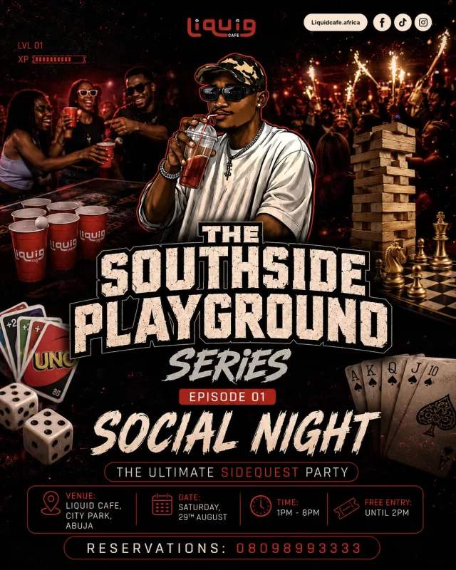 THE SOUTH SIDE PLAYGROUND- SOCIAL NIGHT